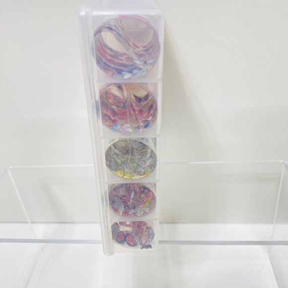 10 Rolls Nail Transfers Deco Art For Nails in Case Brand New - Picture 5 of 9